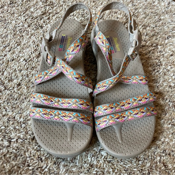 Ladies Skechers Outdoor Lifestyle Reggae Dream Weaver Sandals Size 7 - Picture 2 of 6
